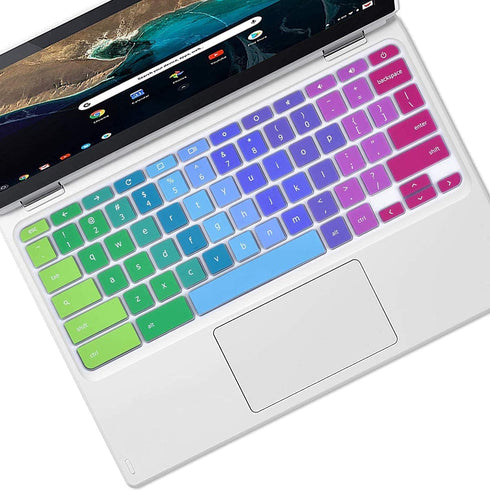 Keyboard Cover for Acer Chromebook Spin 13 713 CP713 |Acer Chromebook C738T C771 C732 C735 |Chromebook Spin 11 311 511 11.6" |Chromebook Spin 512 12“|Chromebook Spin 15 15.6" -Rainbow